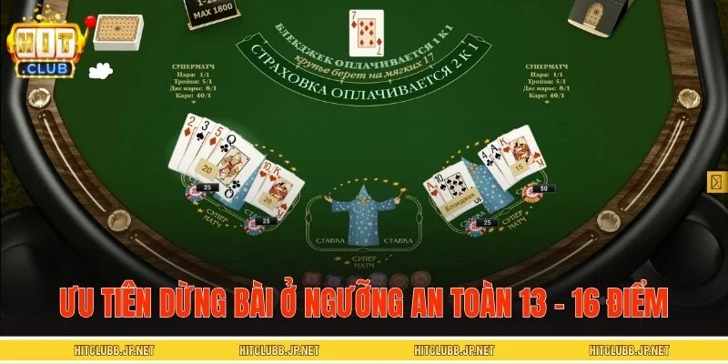 Mẹo chơi Blackjack dừng bài khi nhà cái có các lá bài thấp